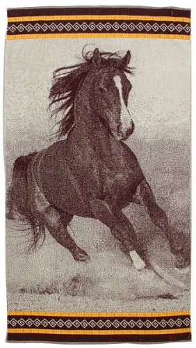 Полотенце махровое С81-ЮА (3624, Лошадь)
