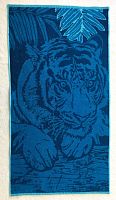 Полотенце махровое Синий Тигр